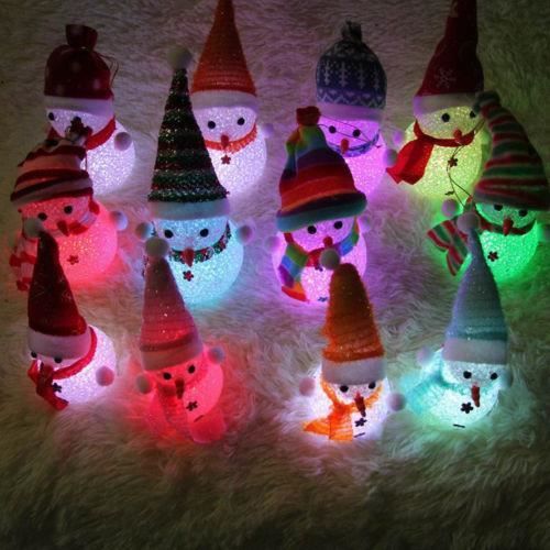 GOPLUS Bonhomme De Neige Lumineux Avec 80 Lumières LED, Décoration De