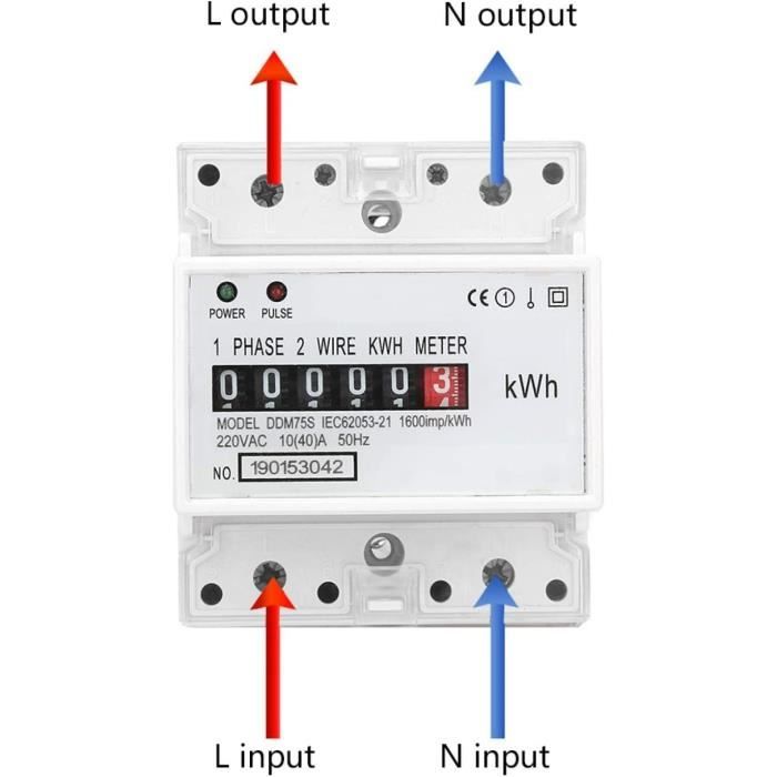 Retoo Wattmètre Prise Compteur d'Énergie Consommation d'Énergie avec  Protection Contre Les surcharges 3600W Compteur de consommation - Cdiscount  Bricolage