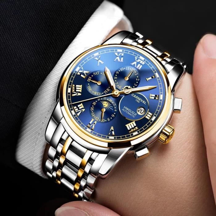 CARNIVAL Montre bracelet Homme Automatique Argent Achat