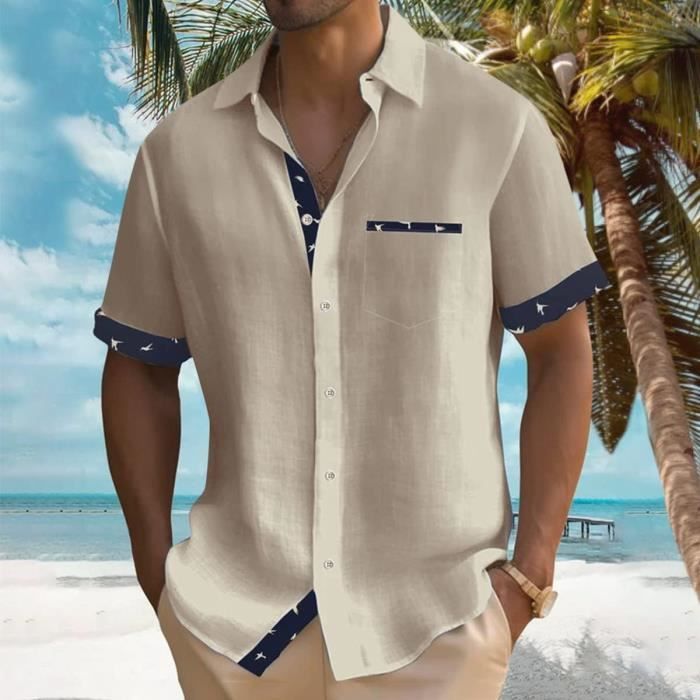 Chemise homme luxe on sale manche courte