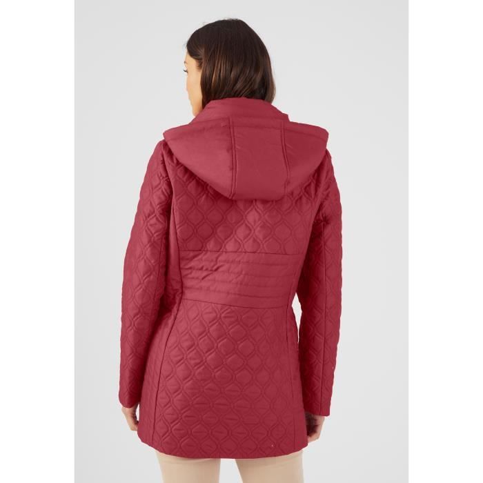 Parka Damart Parka toucher peau de p che Bordeaux Profond