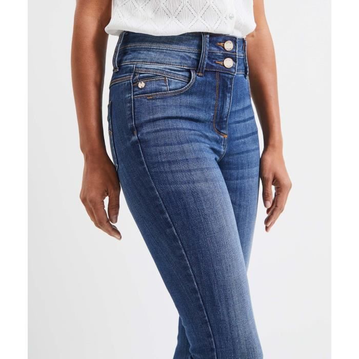 Jean slim femme marron online