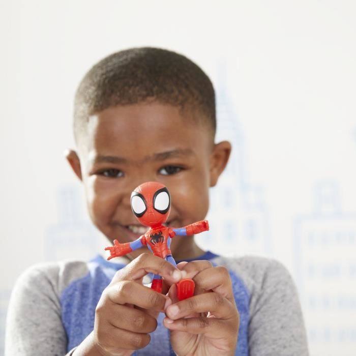 Pack De 3 Figurines Marvel Spidey And His Amazing Friends – Exclusivité, Articulées, 10 Cm, Avec Accessoires, Dès 3 Ans