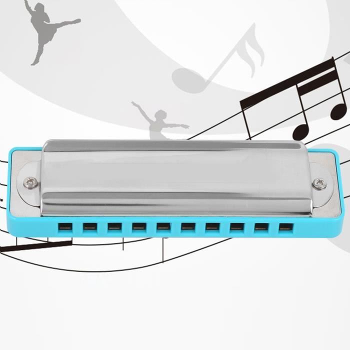Harmonica Blues Harmonica 10 Trous Touche Bb Blues Harpe Instrument de