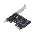 PCI-E Cartes PCI Express Vers  SATA 3.0 2-Port SATA III 6Gbit-s Cartes d'adaptateur d'extension -QNQ-3