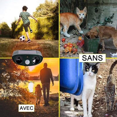 Répulsif Chat Ultrasons, Solaire Exterieur Répulsif Animaux Imperméable