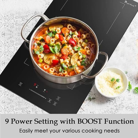 Plaque Induction 2 feux encastrable, Plaque de Cuisson a Induction 30