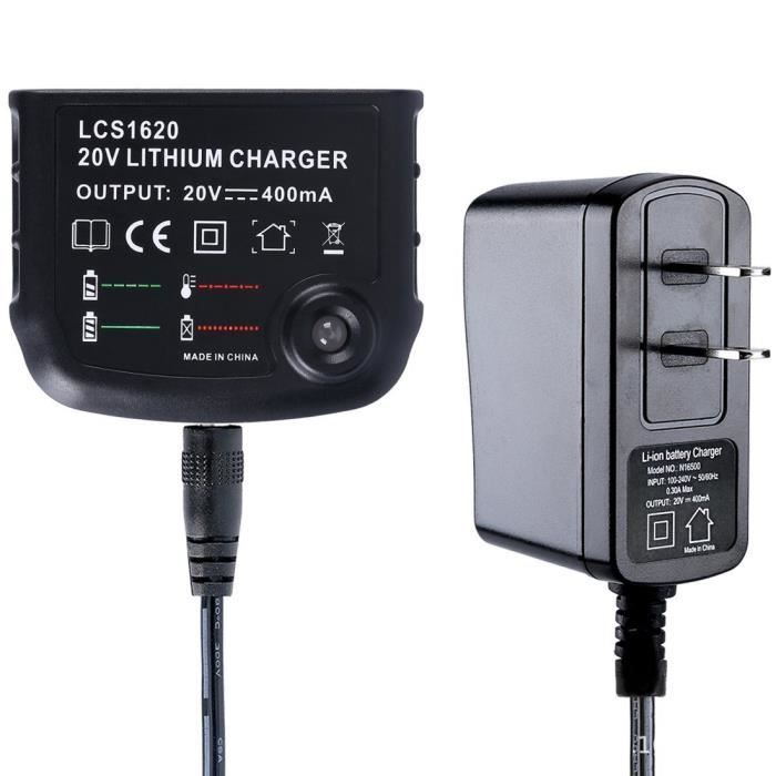 Chargeur - UE - Forfait 1 - Chargeur de batterie 2021 pour Black & Decker Li  ion 10.8V 14.4V 20V série LBX - Cdiscount Informatique