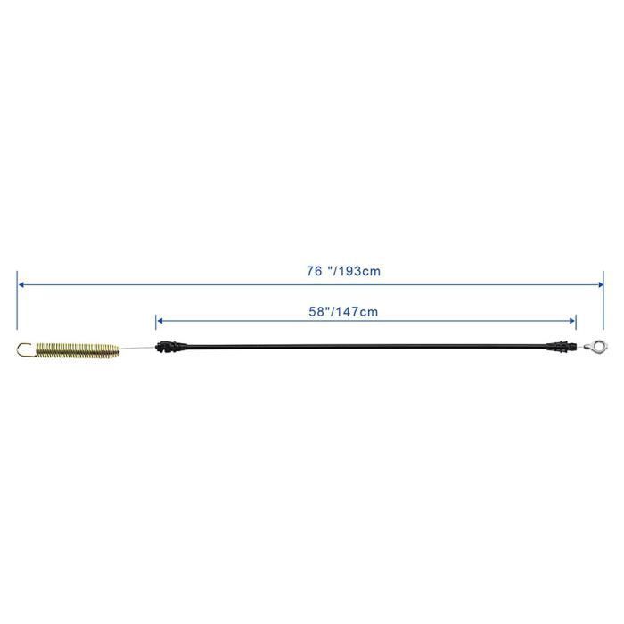 Câble D'Embrayage De Pont Pour Tondeuse - Compatible 175067, 169676, 21547184 - RZ3016 Plateforme 42"