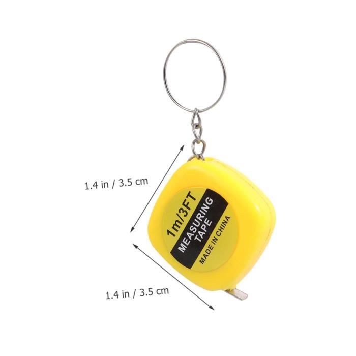 Mini Ruban à Mesurer Rétractable Porte-clés - Lot De 10 - Pour Couture, Bricolage, Voyage