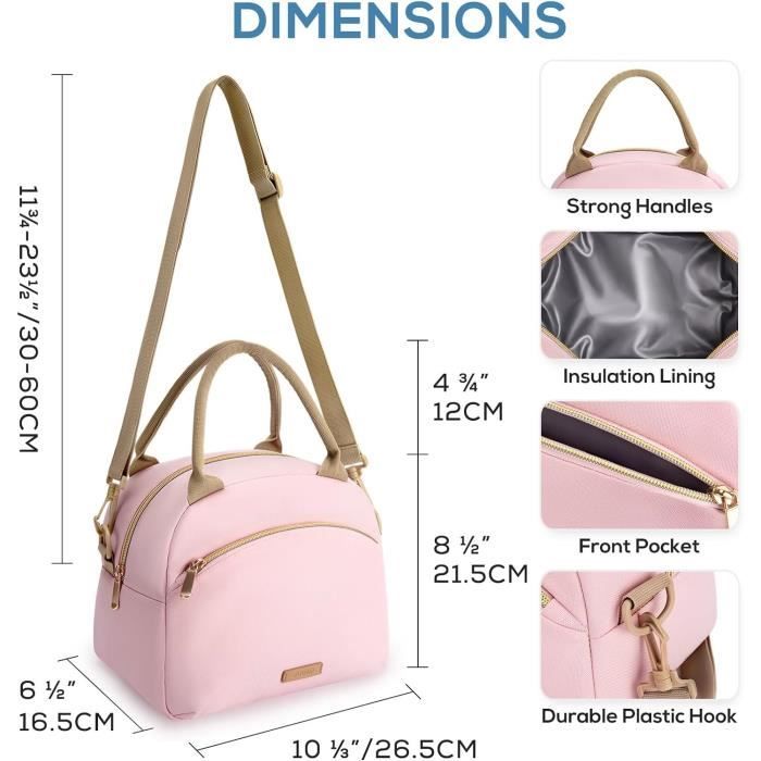 Mini Sac Isotherme Réutilisable - Avec Packs Gel Amovibles - Pour Goûter, Yaourt Ou Médicaments - Sans BPA