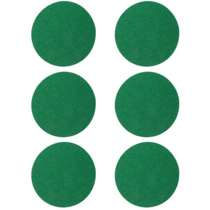 Lot De 6 Patins En Feutre De Remplacement Pour Poussoir De Table De Hockey Sur Air – Taille L – Doux Et Durables