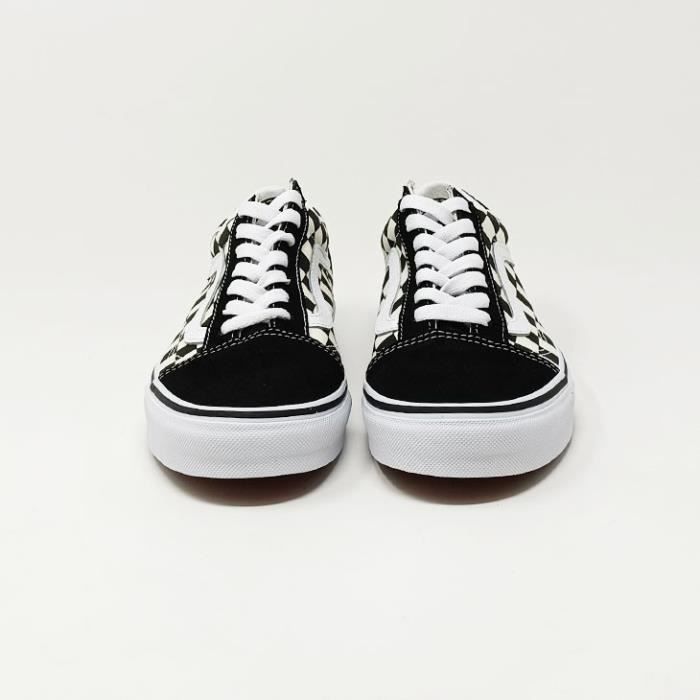 Baskets Vans Old Skool Primary Check Femme Noir Adulte Achat