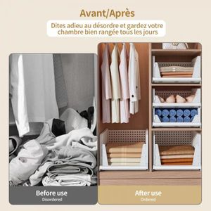 Lot De 2 Boîtes De Rangement Coulissantes Sous Table Angoily - Organisation Pratique En Plastique Noir Pour Bureau, Cuisine, Armoire Et Sous-Vêtements