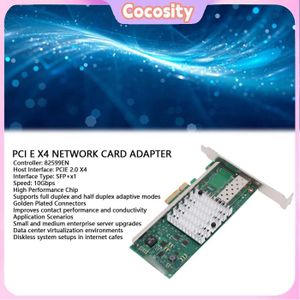 Carte Contrôleur Réseau PCIe 10Gb/s Fibre SFP+ 4 Ports - Intel X722-DA4 - Marque KALEA-INFORMATIQUE
