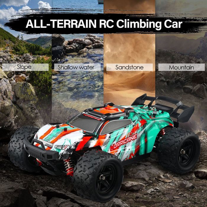 Voiture Télécommandée - RC - 1:18 - 4WD - Caméra HD - Tout Terrain - 2.4G Wifi - Jeux - Jouets