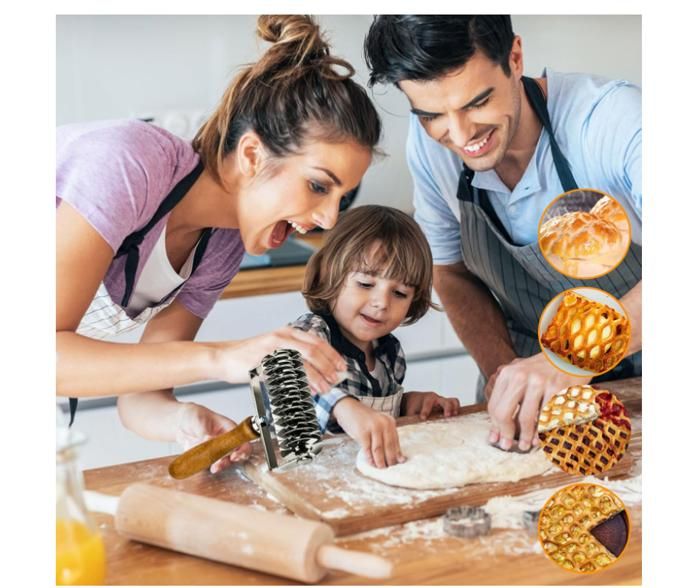 Coupe-rouleau Créatif En Treillis Pour Pâte à Pizza, Outil De Cuisson Pour Gateaux Biscuits Et Tartes 86163241