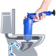Déboucheur Canalisation,Pistolet de Nettoyage de Vidange - Outil de Déblocage de Toilettes pour Tuyaux Obstrués - (Bleu)-0