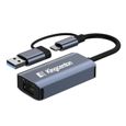 Kingcenton Adaptateur USB Ethernet Gigabit USB3.0 vers RJ45 Réseau Adaptateur USB C HUB à 1000Mbps LAN pour Macbook Nintendo Switch-0