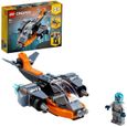 LEGO® Creator 3-en-1 31111 Le Cyber Drone, Jouet de Construction, Figurine de Robot et Moto-0
