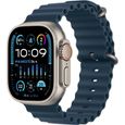 Apple Watch Ultra 2 GPS + Cellular- 49mm - Boîtier Titanium - Bracelet Blue Ocean Band-0