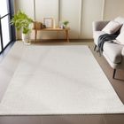 Carpetsale24 Tapis de Salon en Crème 140x200 cm tapis à boucles mélangées uni moderne tapis décoratif facile d'entretien doux