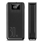 HICAS Batterie Externe 30000mAh Recharge Rapide Power Bank avec LED L'affichage et Lampe, Batterie Portable Compatible avec Tél,