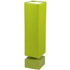 COREP Lampe a poser cubique vert anis luminaire sejour chevet abat jour tissu