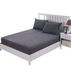 AIEVIS Drap Housse Couleur Unie 120 x 200 x 30 cm Gris foncé