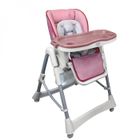 MONSIEUR BEBE Chaise haute bébé pliable réglable hauteur dossier tablette - Ptit - Rosa - Monsieur Bébé