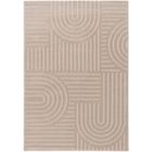 TESSO LIVING Tapis Salon à poil court, Boho géométrique - Beige - 160x230 cm - Tapis moderne super doux