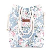 Sacs seau sac femme A4  sac bandoulière sac cabas sacs en tissu avec poche intérieure cabas Fleurs Gris