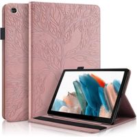 Coque Galaxy Tab A8 10.5 2021 PU Cuir Cover Tablette Housse de Protection Samsung Tab A8 2021 Porte-Crayons Portefeuille Tablet A129
