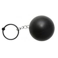 Boulet de Bagnard avec chaine - Accessoire d'Halloween original - Adulte - Noir