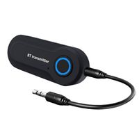 Adaptateur bluetooth,Transmetteur Audio Bluetooth 5.0 Portable,adaptateur récepteur 3.5MM pour TV PC écouteurs- Black[D4007]