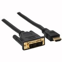 INLINE - Câble HDMI-DVI contacts dorés, 2m