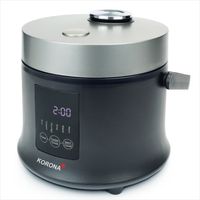 Korona 58011 Cuiseur à riz et vapeur numérique avec fonction maintien au chaud - Marmite amovible - Écran LED avec boutons tactiles