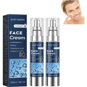 ANTI-ÂGE - ANTI-RIDE 2PCS Particle Face Cream For MenCrème Hydratante pour le Visage 6 en 1 pour HommesCrème pour le Visage Anti-âge pour Hommes Lotion