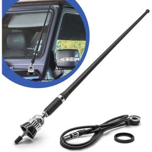 5PCS Vervangende FM Antenne Telescopische Antenne voor Radio AM FM TV AV Totale lengte 61cm, 4 Secties, 360 ° Verstelbare Richting