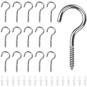 Lot De 10/20 Crochets à Vis, Crochets De Plafond, Support Mural