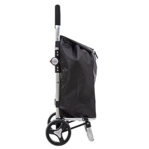 Meister Chariot de courses à roulettes avec compartiment isotherme, sac  amovible et résistant à la pluie, 54 L, 6816800