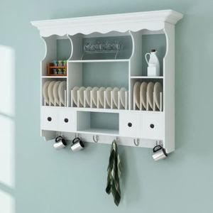 Armoire Murale Contemporaine En Bois Massif Coloris Chene Tamarin