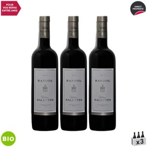 VIN ROUGE Château Salettes Bandol Rouge 2017 - Bio - Lot de 