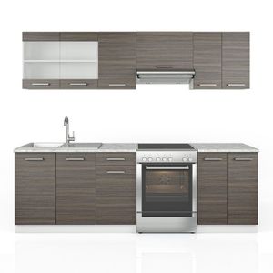 Cuisine Equipee Gris Achat Vente Pas Cher