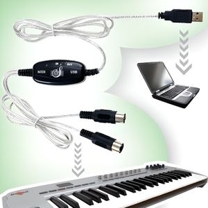 MOSWAG Câble d'imprimante USB 2en1 1M avec câble USB C vers MIDI Câble d'imprimante microphone USB câble USB MIDI Câble USB C vers USB B MIDI,câble,compatible avec instrument de musique,clavier MIDI 