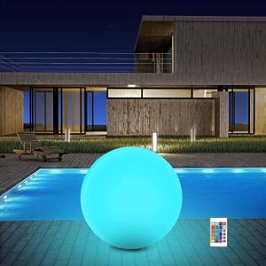 Lampe de sphère à boule LED brillante de 25 cm avec télécommande