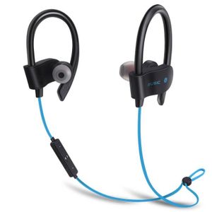 Compatible avec iPhone/Android Casque étanche et écouteurs Intra-Auriculaires HD résistant à la Sueur SLuB Ecouteur Mains Libres Bluetooth Business pour Casque sans Fil avec Micro Rouge 