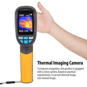 XGUANMETER Appareil photo thermique infrarouge portable avec écran couleur  2,4 avec sac de protection : : Commerce, Industrie et Science