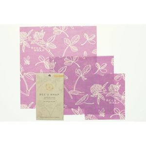Bees Wrap Lot de 3/ emballages Alimentaires Tailles Assorties Bleu