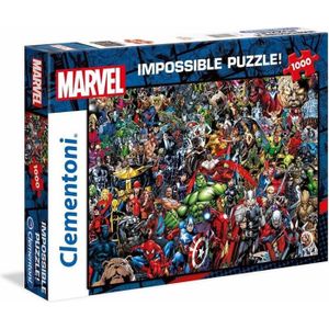 PUZZLE Puzzle Impossible 1000 pièces Marvel - Clementoni